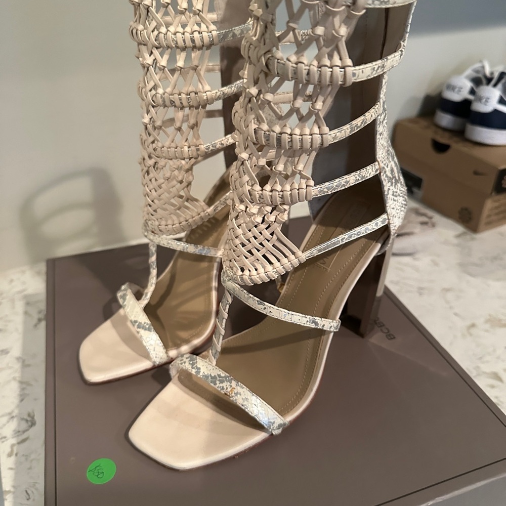 BCBG Snakeskin Sandals